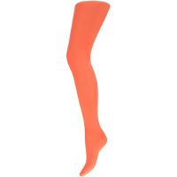 Carnaval verkleed panty voor dames   fluor oranje   60 denier   microfibre   kousen