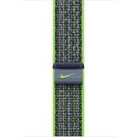 Apple Geweven sportbandje van Nike   Felgroen/blauw (45 mm) armband