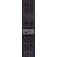 Apple Geweven sportbandje van Nike   Zwart/blauw (45 mm) armband