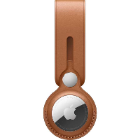 Apple Leren AirTag hanger   Zadelbruin hoesje