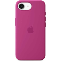 Apple Siliconenhoesje voor iPhone 16e   Fuchsia telefoonhoesje