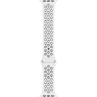 Apple Sportbandje van Nike   Summit White/zwart (45 mm) horlogeband