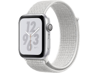 Apple Watch Series 4 Nike+ 44 Mm Aluminium Kast Zilver Sportband Wit