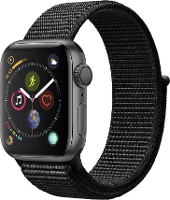 Apple Watch Sport Series 4 40 Mm Aluminium Kast Spacegrijs Sportband Zwart