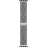 Apple Zilverkleurig Milanees bandje (45 mm) horlogeband