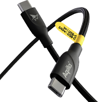Aqiila USB C kabel USB 2.0 USB C stekker 1.00 M Zwart AQCBPBICB2BD867
