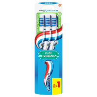 Aquafresh Flex Interdental Tandenborstel Medium   2+1 gratis in 100% plasticvrije verpakking