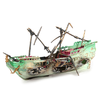 Aquarium Decoration Air Split Shipwreck Aquarium Ornament
