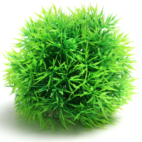 Aquarium Plastic Green Seaweed Moss Ball Decoration For Fish Tank