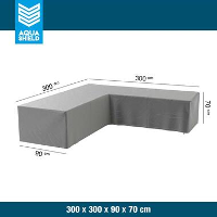 Aquashield loungesethoes L vorm   300x300x90x70 cm   Leen Bakker