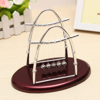 Arc Shaped Newton's Cradle Balance Ball Science Puzzle Fun Desk Toy