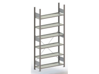 Archiefkast basismodule (b x h x d) 1056 x 1850 x 336 mm Staal Verzinkt Verzinkt Metaal META 178463