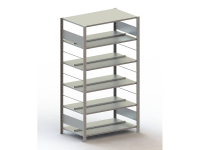 Archiefkast basismodule (b x h x d) 1056 x 1850 x 636 mm Staal Poedercoating Lichtgrijs Metaal META 77648