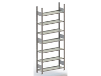 Archiefkast basismodule (b x h x d) 1056 x 2200 x 336 mm Staal Verzinkt Verzinkt Metaal META 178469