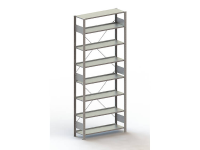 Archiefkast basismodule (b x h x d) 1056 x 2500 x 336 mm Staal Poedercoating Lichtgrijs Metaal META 178499