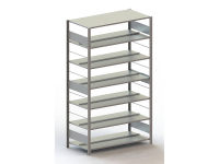 Archiefkast basismodule (b x h x d) 1256 x 2200 x 636 mm Staal Verzinkt Verzinkt Metaal META 178489