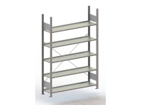 Archiefkast basismodule (b x h x d) 1306 x 1850 x 336 mm Staal Verzinkt Verzinkt Metaal META 178000
