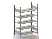 Archiefkast basismodule (b x h x d) 1306 x 1850 x 635 mm Staal Poedercoating Lichtgrijs Metaal META 77650