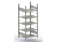 Archiefkast basismodule (b x h x d) 806 x 1850 x 636 mm Staal Verzinkt Verzinkt Metaal META 178014