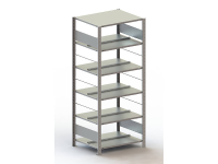 Archiefkast basismodule (b x h x d) 806 x 1850 x 636 mm Staal Verzinkt Verzinkt Metaal META 178479