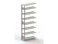 Archiefkast uitbreidingsmodule (b x h x d) 1006 x 2500 x 336 mm Staal Verzinkt Verzinkt Metaal META 178476