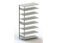 Archiefkast uitbreidingsmodule (b x h x d) 1256 x 2500 x 636 mm Staal Verzinkt Verzinkt Metaal META 178496