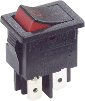 Arcolectric (Bulgin Ltd.) Wipschakelaar H8550XBAAA 250 V/AC 10 A 2x uit/aan Continu 1 stuk(s)