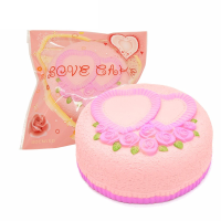 Areedy Squishy Love Cake Jumbo Rose Heart Cake Slow Rising Original Packaging Collection Gift Decor