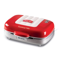 Ariete Party time Tosti / cupcake maker 1972/00 sandwichmaker