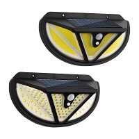 ARILUX 118SMD/ 117COB LED Solar Licht Lichaam Inductie Bewegingssensor Wandlamp Outdoor Waterdicht IP65