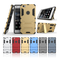 Armor Shockproof Stand Holder Tpu+ Pc Protective Case For Huawei P8 Lite