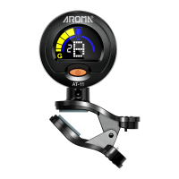 AROMA AT 11 Clip on Tuner Kleurenscherm voor Chromatische Gitaar Bas Ukelele Viool