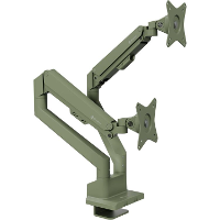 Arozzi Alzare Neo Duo   Gas Spring Monitor Arm   Forest Green monitorarm