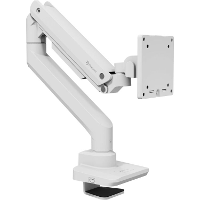 Arozzi Alzare Neo Pro   Gas Spring Monitor Arm   White monitorarm