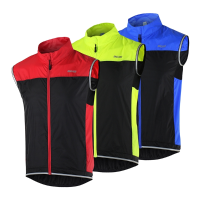 Arsuxeo Cycling Sleeveless Jacket Vest Waistcoat Windbreaker Ultra Light Breathable For Running