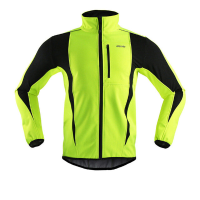 ARSUXEO Winter fietskleding met hoge kraag, warme jassen, thermische fleece, wind  en waterdichte lange jersey voor MTB