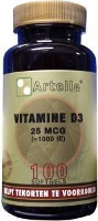 Artelle Vitamine D3 25mcg 100st
