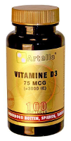 Artelle Vitamine D3 75mcg Softgels 100st
