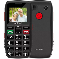 Artfone C1 GSM 1,77 inch Dual SIM kaart 1400mAh FM Grote Knop SOS Noodbelknop Sneltoets Zaklamp Mobiele Telefoon
