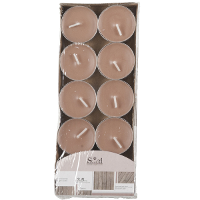 Arti Casa Geurtheelichtjes   10x stuks   hout   bruin   was/paraffine   3,5 uur