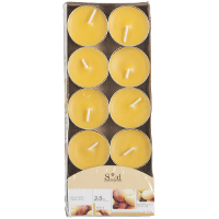 Arti Casa Geurtheelichtjes   10x stuks   mango   geel   was/paraffine   3,5 uur