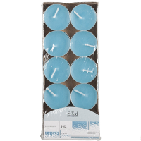 Arti Casa Geurtheelichtjes   10x stuks   oceaan   blauw   was/paraffine   3,5 uur