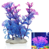 Artificial Plastic Underwater Plant Flower Aquarium Ornament