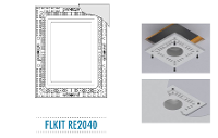 ArtSound: FLKIT RE2040 Flush Mount Kit voor RE2040   Wit