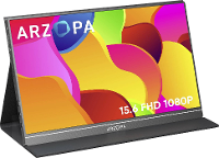Arzopa S1 Table LCD monitor Energielabel: A (A   G) 39.6 Cm (15.6 Inch) 1920 x 1080 Pixel 16:9 25 ms HDMI, USB C, USB A host IPS LCD