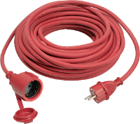 AS Schwabe 60272 Stroom Verlengkabel 16 A Rood 5.00 M H07RN F 3G 1,5 mm²