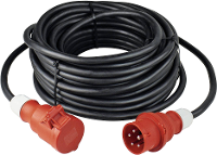 AS Schwabe 61017 Stroom Verlengkabel 16 A Zwart 50.00 M H07RN F 5G 2,5 mm²