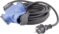 AS Schwabe 62059 Stroom Verlengkabel 16 A Zwart 10.00 M H07RN F 3G 1,5 mm²