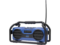 As   Schwabe 90750 Bouwradio Sd, Aux, Usb Spatwaterbestendig, Stofvast, Herlaadbaar Blauw