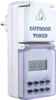 AS Schwabe 24033 Stopcontact schakelklok Digitaal Weekprogramma 3500 W IP44